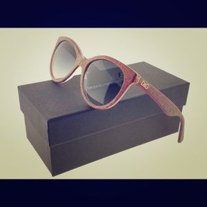 New Stunning D&G sunglasses in glitter Bordeaux